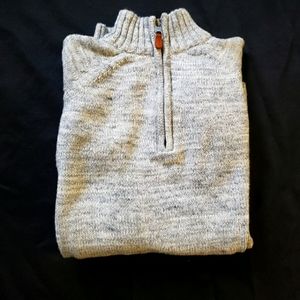 Cozy Grey cable knit sweater